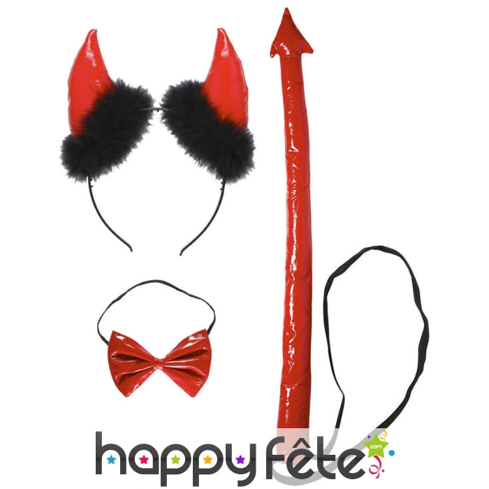 Set rouge de démon en vinyle