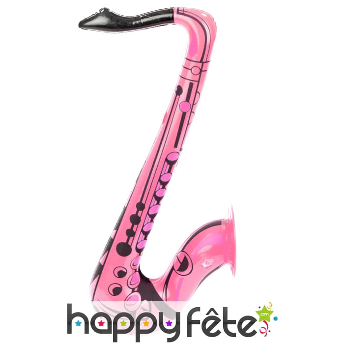 Saxophone rose gonflable