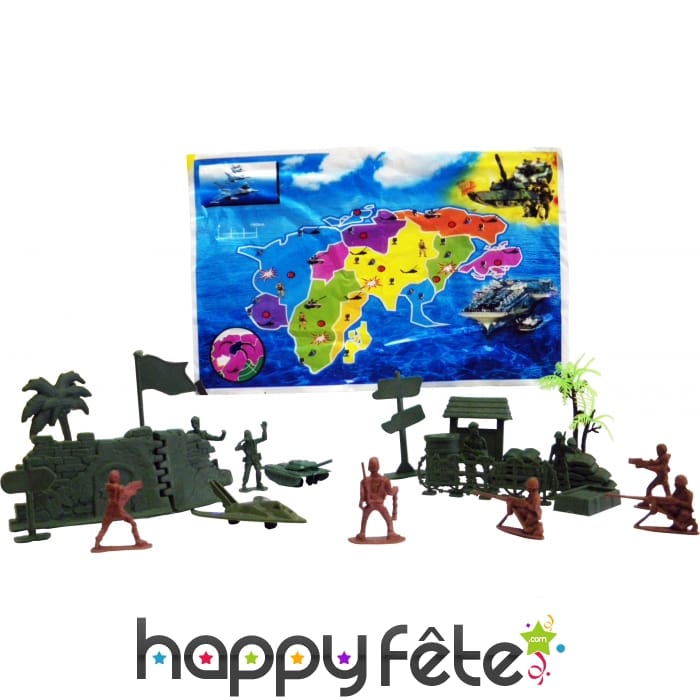 Set stratégie de guerre et petits soldats