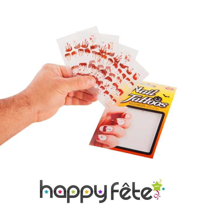 Stickers sang pour ongles