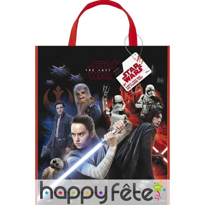 Sac Star Wars Le dernier Jedi en plastique 33x27cm