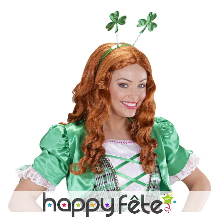 Serre-tête antennes trèfles, Saint Patrick