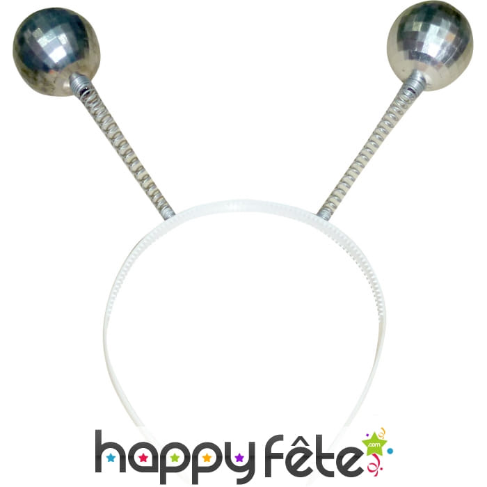 Serre tète avec antenne et boules disco