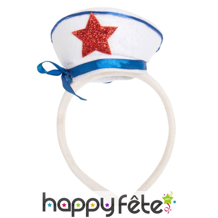 Serre-tête chapeau de marin girly