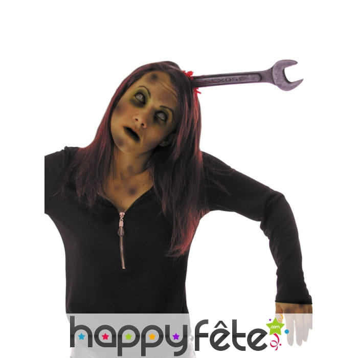 Serre-tête clé plate plantée