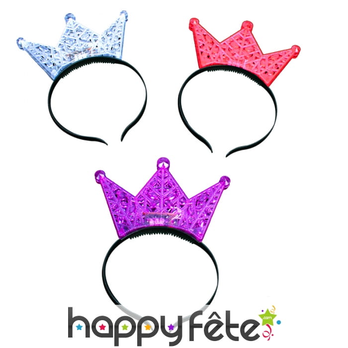 Serre tête couronne lumineuse