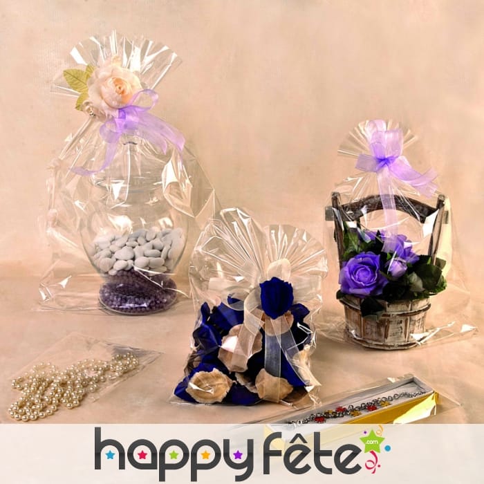 Sac transparent de 20 cm x 35 cm