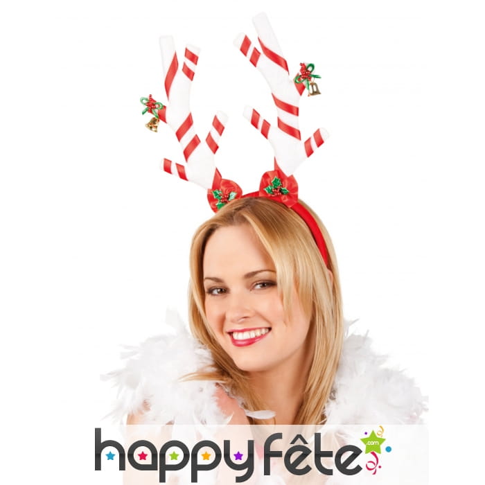 Serre-tête de Noël en sucre d'orge pour adulte
