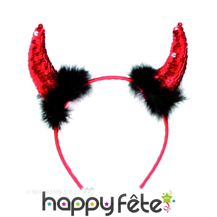 Serre tete diablesse rouge sexy