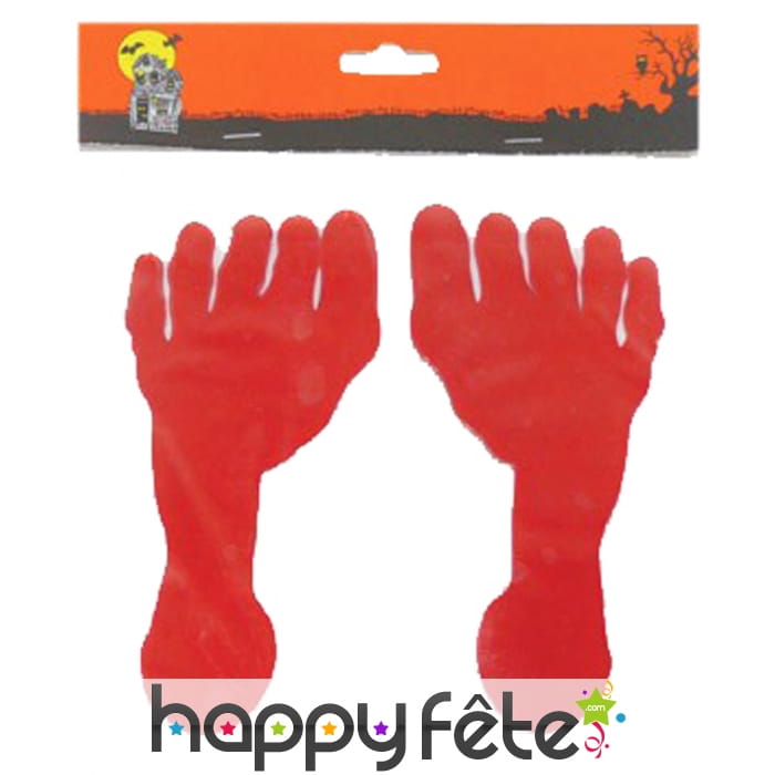 Sticker trace de pied en sang