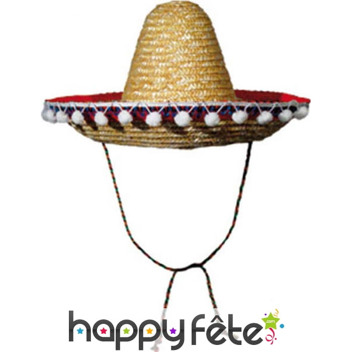 Sombréro taille enfant en paille naturelle