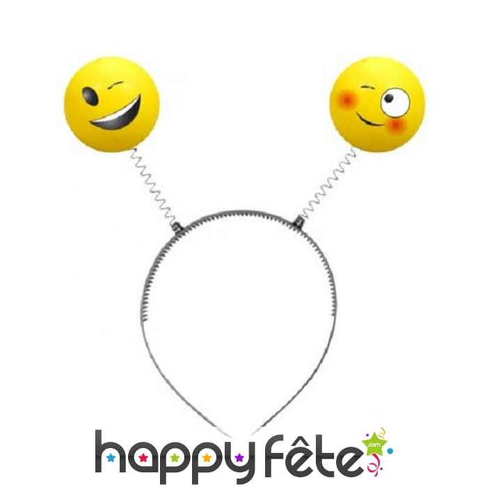 Serre tête Imoji sur ressort
