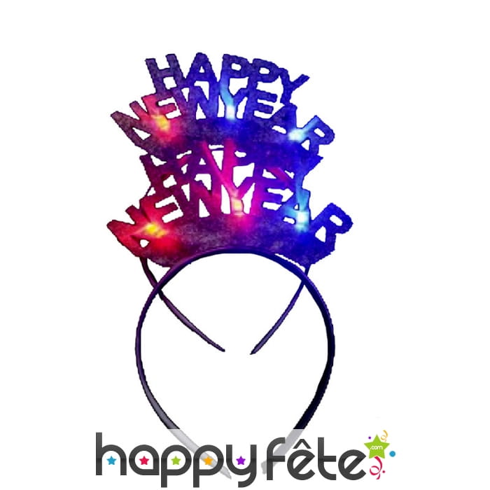 Serre-tête lumineux Happy New Year