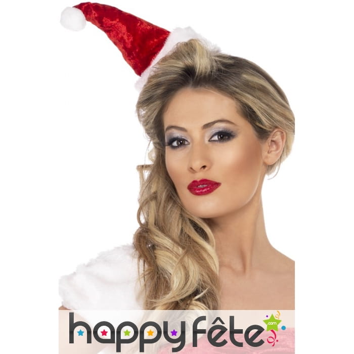 Serre-tête min chapeau mère noel