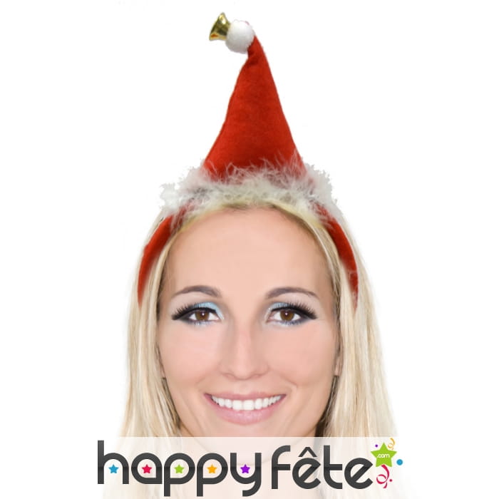 Serre tete mini bonnet de noel