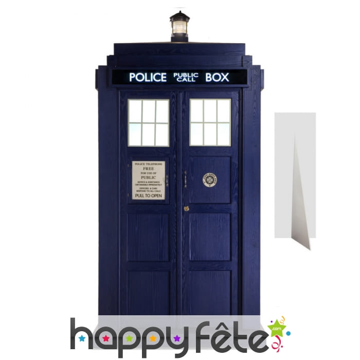 Silhouette tardis police box, doctor who