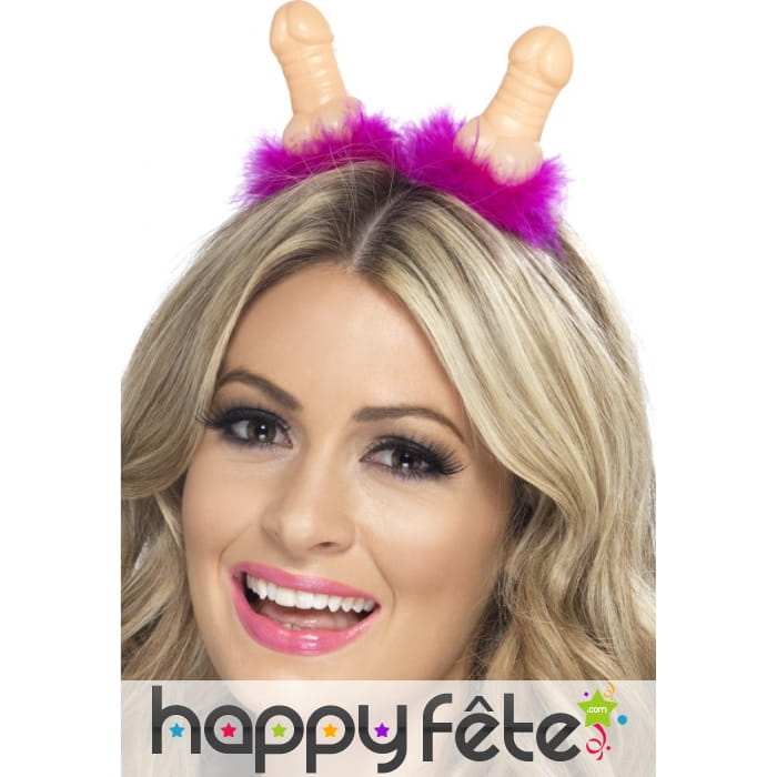 Serre-tête rose pénis