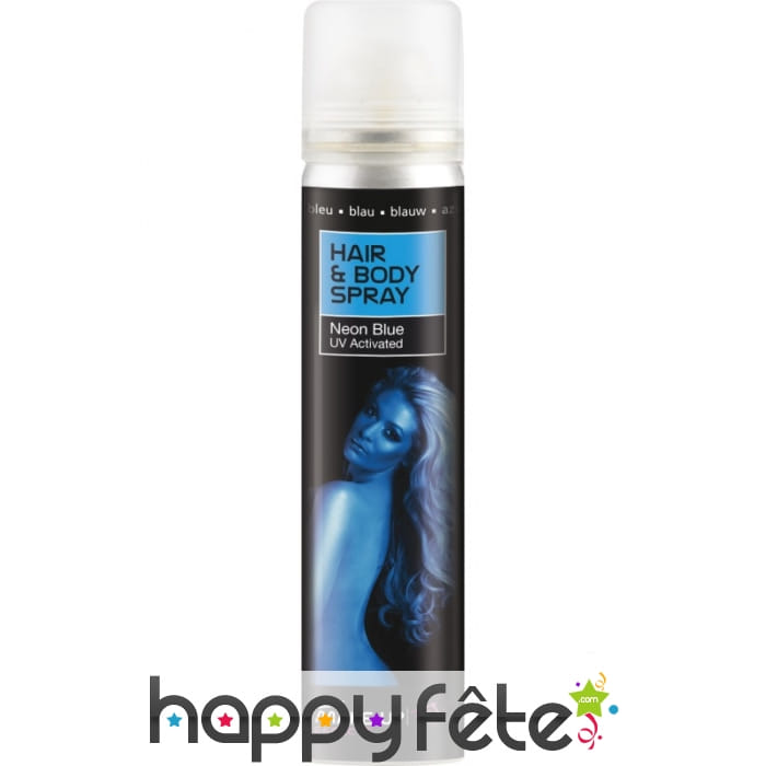 Spray UV corps et cheveux bleu