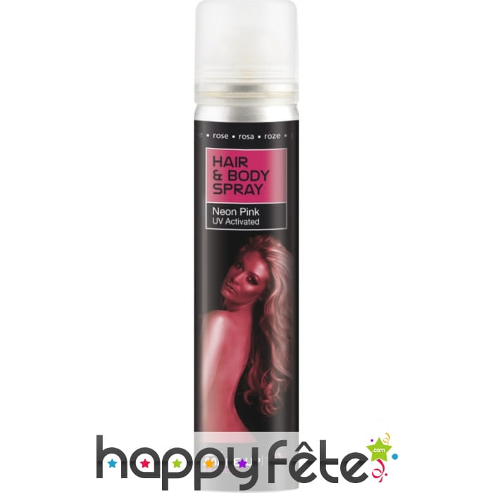 Spray UV corps et cheveux rose