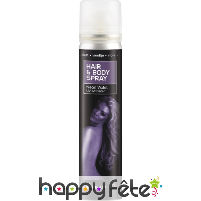 Spray UV corps et cheveux violet