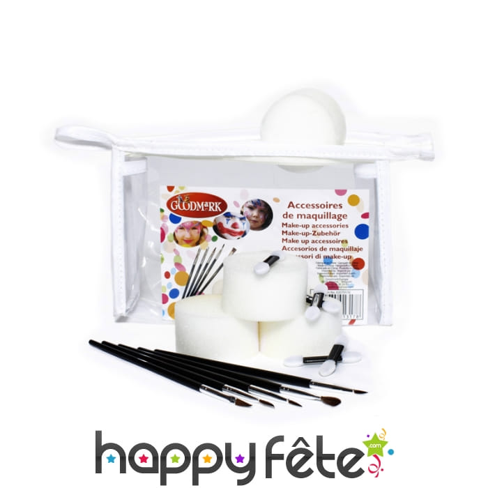 Trousse avec accessoires pour maquillage