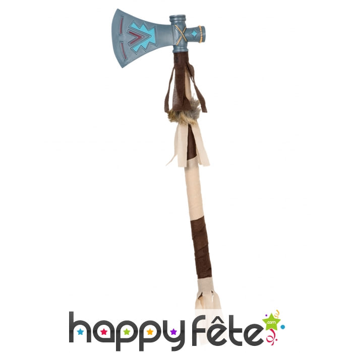 Tomahawk amérindien coloré 45cm