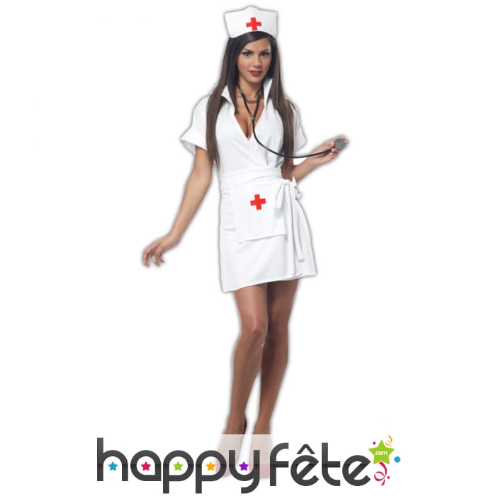 Tenue blanche d'infirmière sexy