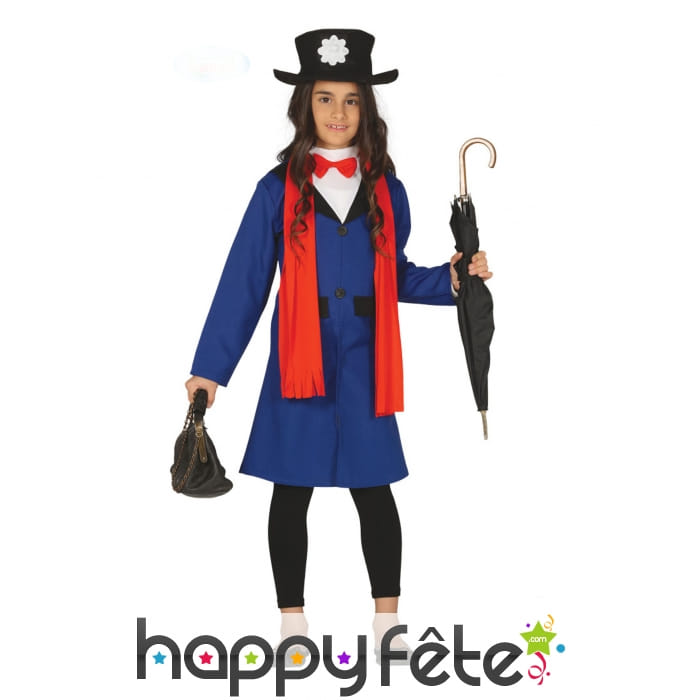 Tenue bleue de gouvernante pour enfant