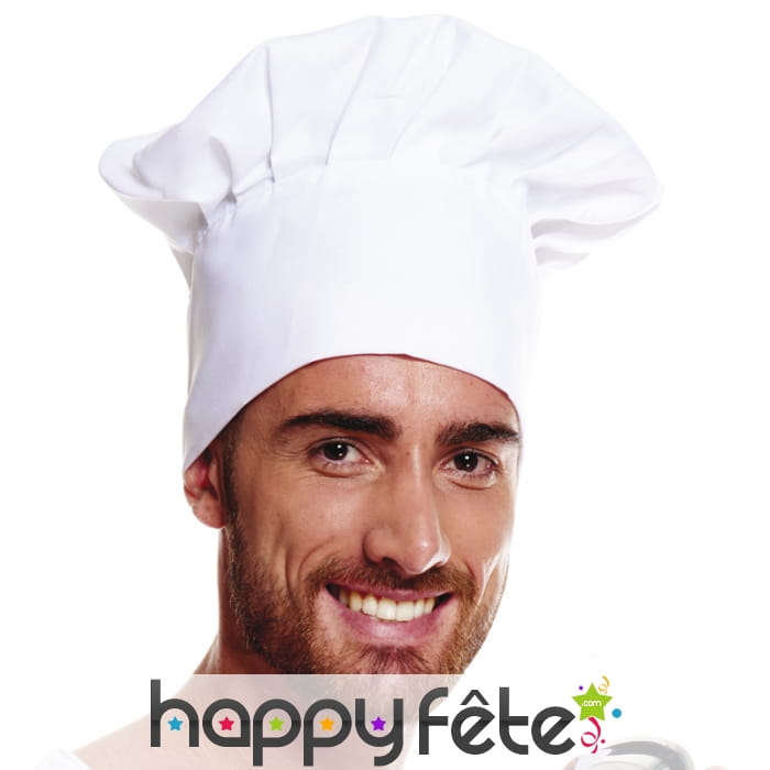 Toque blanche de cuisinier