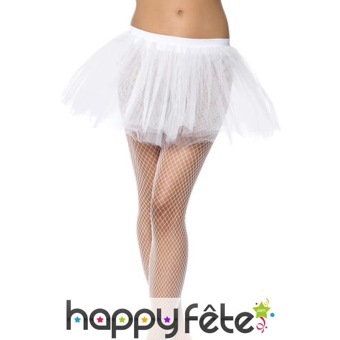 Tutu blanc en résille