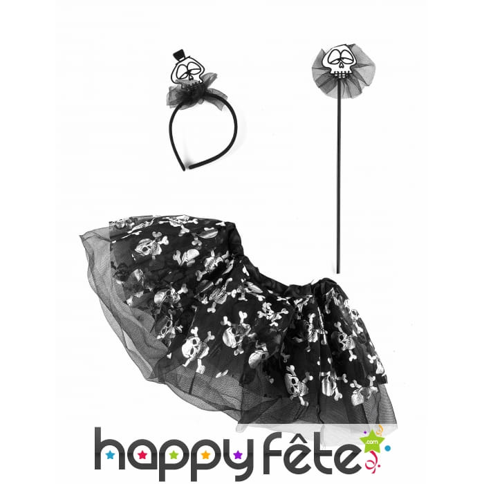Tutu bébé squelette araignée avec accessoires