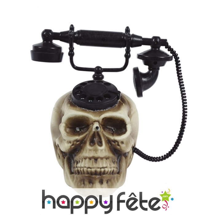 Téléphone crâne animé, pour Halloween