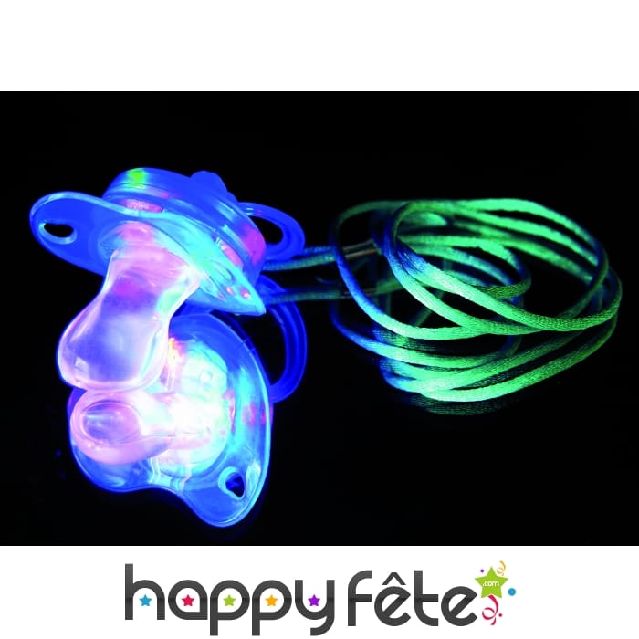 Tetine clignotante bleu