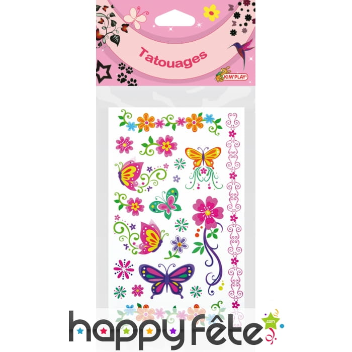 Tatouages colorés pour enfant