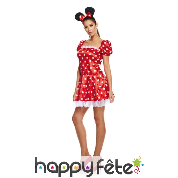 Tenue courte sexy de Madame souris pour femme