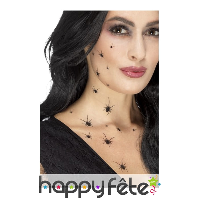 Tatouages d'araignées, effet réaliste