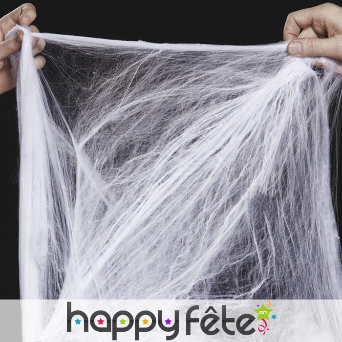Toile d'araignée blanche phosphorescente de 50g