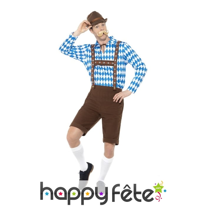 Tenue de Bavarois marron Oktoberfest