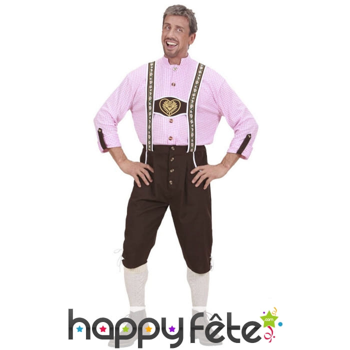 Tenue de bavarois, pantalon court pour adulte