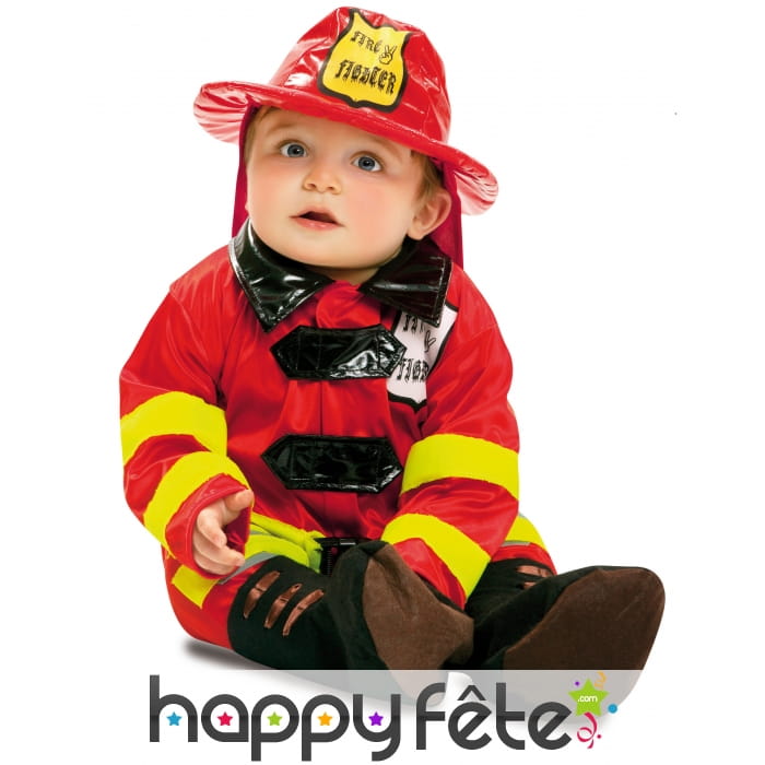 Tenue de bébé pompier