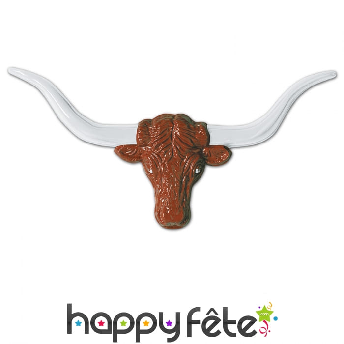 Tête de bison en plastique