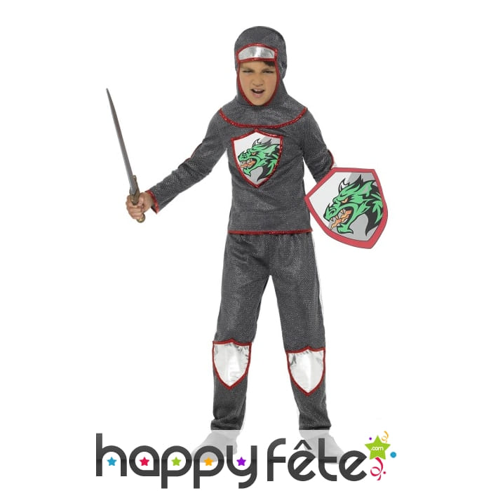 Tenue de chevalier pour enfant, cotte de maille