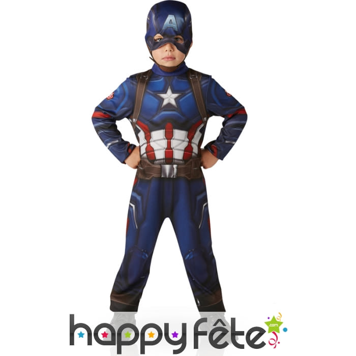 Tenue du captain américa pour enfant, civil war