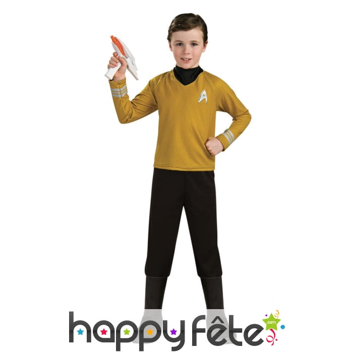 Tenue du Captain Kirk pour enfant, Star Trek luxe