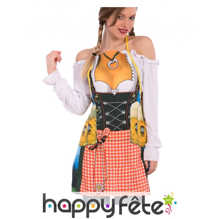 Tablier décolleté de Bavaroise femme