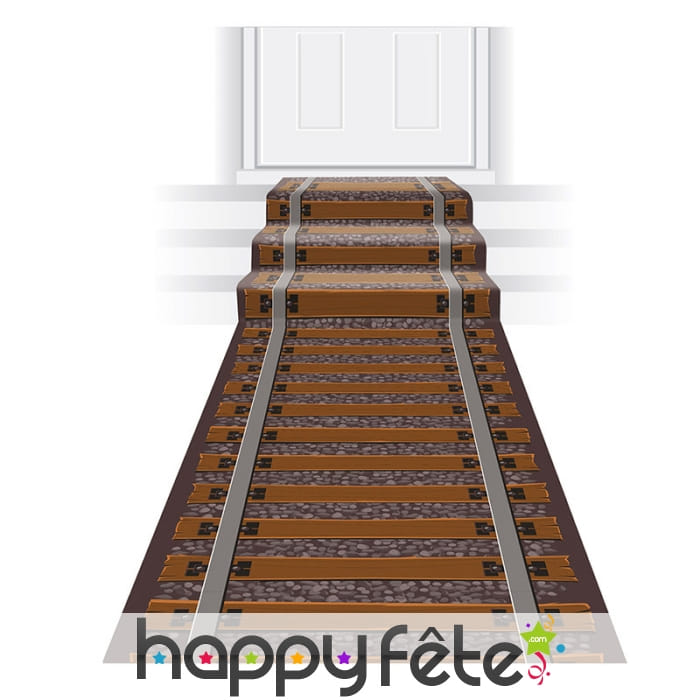 Tapis de déco de chemin de fer, 3mx60cm