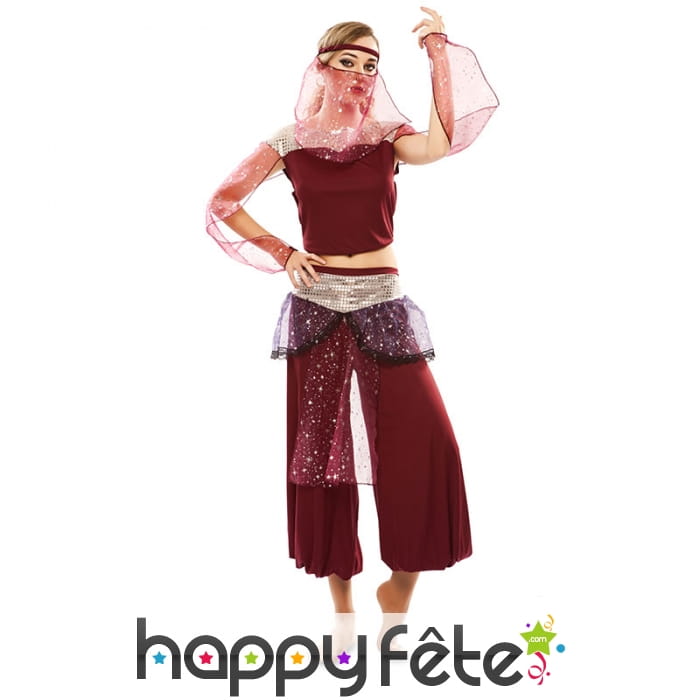 Tenue de danseuse des mille et une nuits, femme