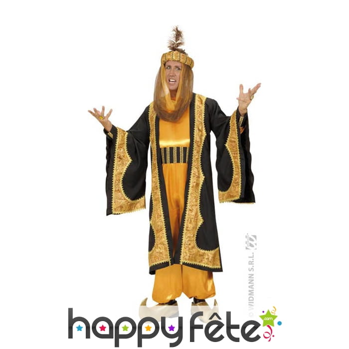 Tenue dorée de sultan