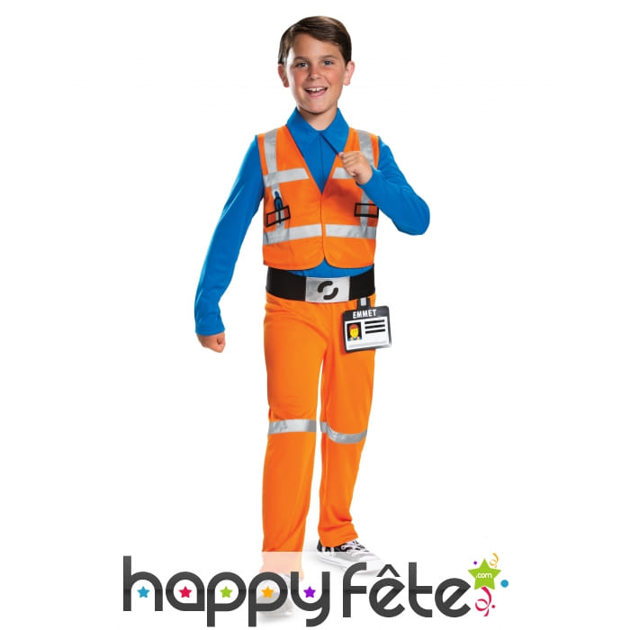 Tenue d'Emmet pour enfant, La grande aventure Lego