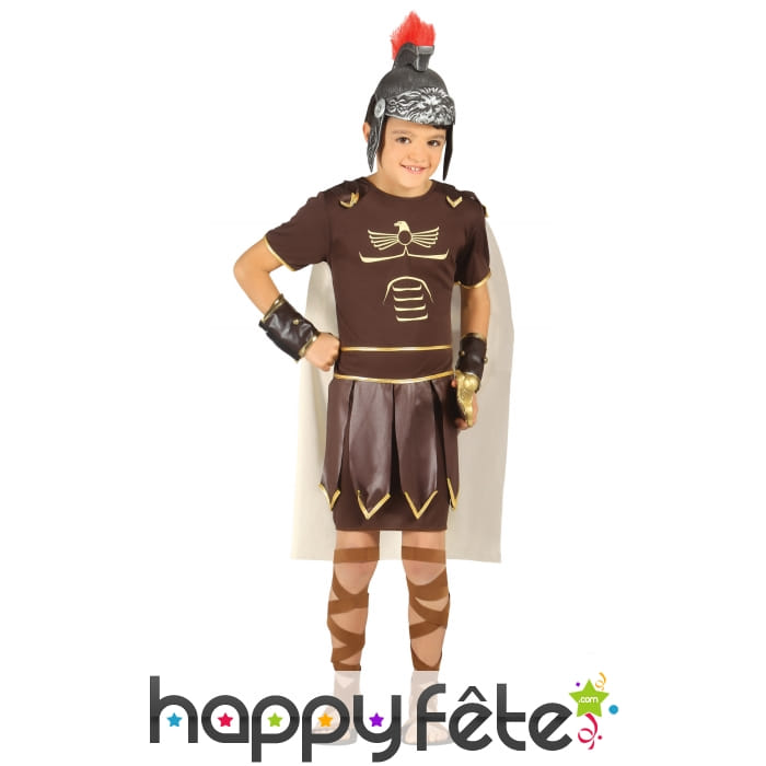 Tenue d'enfant gladiateur marron